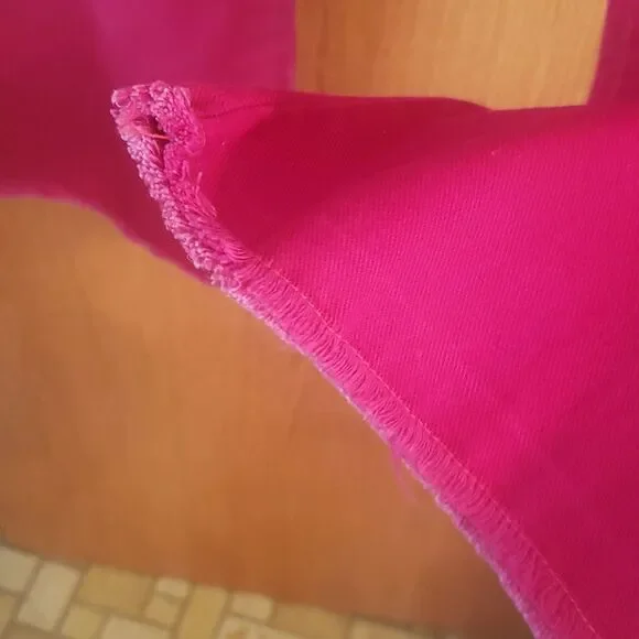 Vintage 1970s Wide-Leg Denim Jeans w/ Star Designed Pockets Sz 30" x 29" - Picture 6 of 7